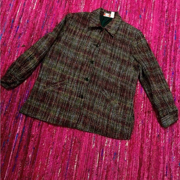 Jacket or shirt, oversized or not, colourful weaved textile - Picture 12 of 14